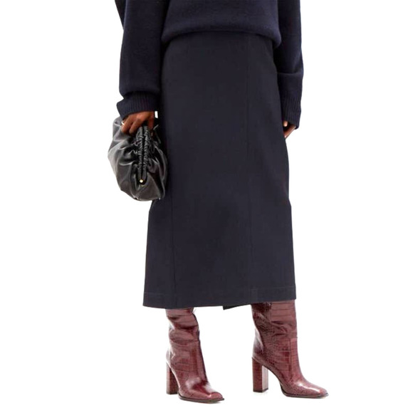 PARIS TEXAS NWT Square-Toe Crocodile-Effect Leather Knee Boots in Burgundy 7.5 - Picture 2 of 13